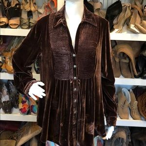 Tasha Polizzi Collection Crushed Velvet Tunic💋